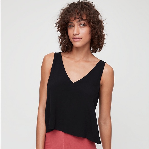Aritzia | Black Wilfred Free Tie-Back Tank (S) - Picture 1 of 5